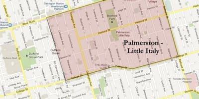 Bản đồ của sự giúp đỡ chút Ý Toronto