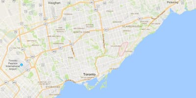 Bản đồ của Scarborough Junctiondistrict Toronto