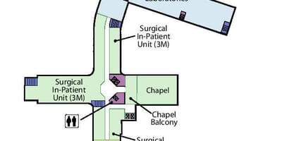 Bản đồ của St. Joseph là trung tâm y Tế ở Toronto cấp 3