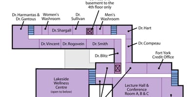 Bản đồ của St. Joseph là trung tâm y Tế ở Toronto Sunnyside cấp 2