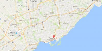 Bản đồ của St. Lawrence quận Toronto