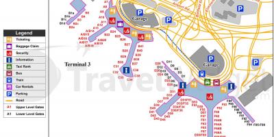 Bản đồ của sân bay quốc tế birmingham
