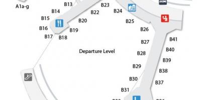 Bản đồ của sân bay Quốc tế birmingham thiết bị đầu cuối 3