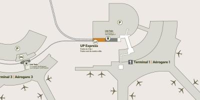 Bản đồ của sân bay Đoàn tàu trạm