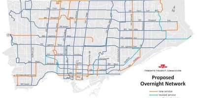 Bản đồ của TÔI qua đêm mạng Toronto