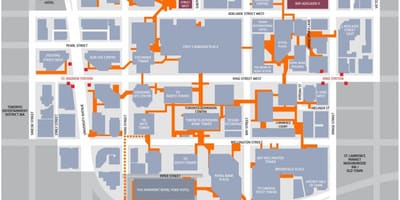 Bản đồ của tài chính quận Toronto