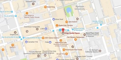 Bản đồ của thế giới thủy cung Toronto