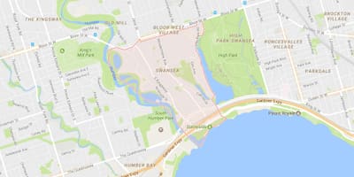 Bản đồ của Tiết khu phố Toronto