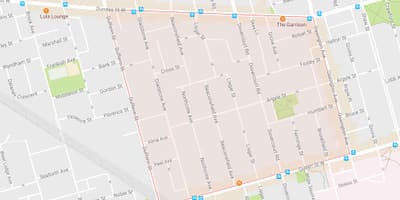 Bản đồ của Tiết Làng khu phố Toronto