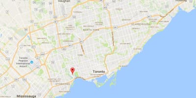 Bản đồ của Tiết quận Toronto