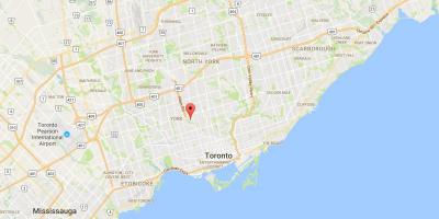 Bản đồ của Tichester quận Toronto