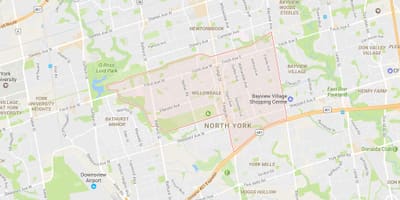 Bản đồ của Toronto khu phố Toronto