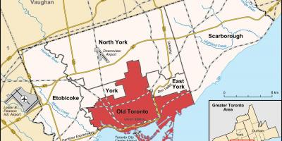 Bản đồ của khu vực Toronto