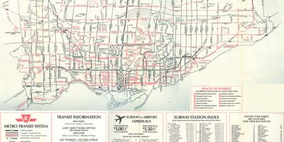 Bản đồ của Toronto năm 1976