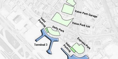 Bản đồ của sân bay Toronto Đoàn xe