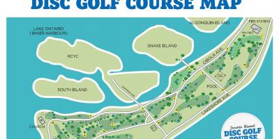 Bản đồ của Đảo Toronto sân golf Toronto