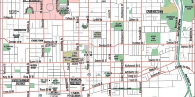 Bản đồ của Đại học Toronto Canada