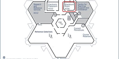 Bản đồ của đại học Toronto Robarts thư viện blackburn phòng