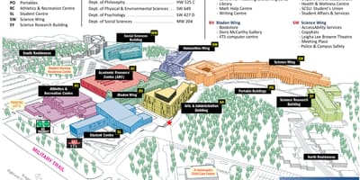 Bản đồ của đại học Toronto Scarborough trường