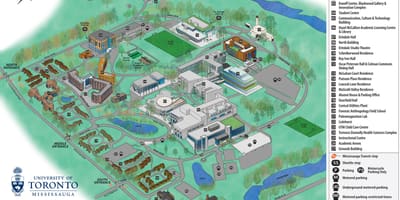 Bản đồ của đại học Toronto Toronto trường