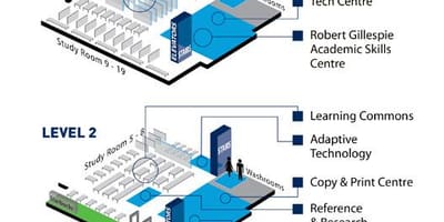 Bản đồ của đại học Toronto Toronto thư viện cấp