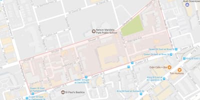Bản đồ của Trefann Tòa án khu phố Toronto