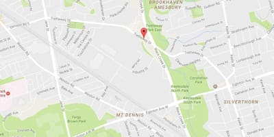 Bản đồ của Trethewey lái xe Toronto