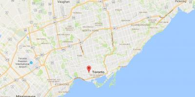 Bản đồ của Trinity–Me quận Toronto