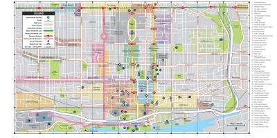 Bản đồ của trung tâm thành Phố Toronto