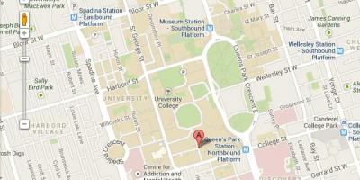 Bản đồ của đại học Toronto St George