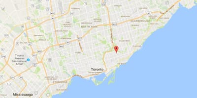 Bản đồ của Việc Heightsdistrict Toronto