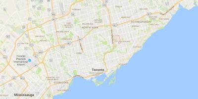 Bản đồ của Victoria Làng quận Toronto
