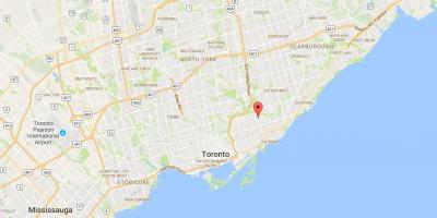 Bản đồ của Việc Heightsdistrict Toronto