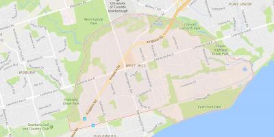 Bản đồ của West Hill khu phố Toronto