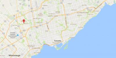 Bản đồ của West Quán-Clairville quận Toronto