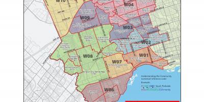 Bản đồ của west Toronto