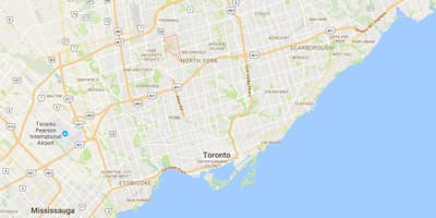Bản đồ của Westminster–Branson quận Toronto