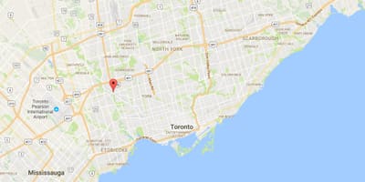 Bản đồ của Weston quận Toronto