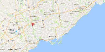 Bản đồ của Weston quận Toronto