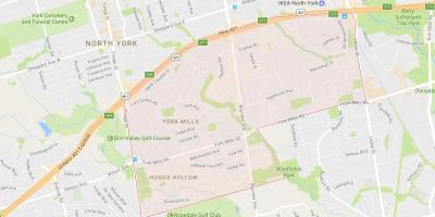 Bản đồ của York Mills khu phố Toronto