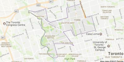 Bản đồ của York Toronto Canada