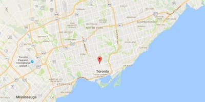 Bản đồ của Yorkville quận Toronto