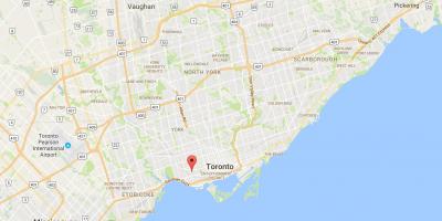 Bản đồ của Chút Bồ đào nha quận Toronto
