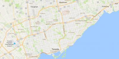 Bản đồ của Đeo quận Toronto