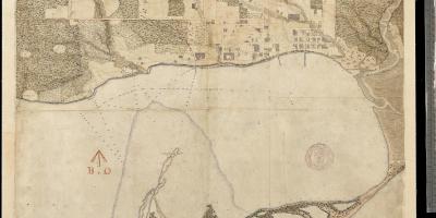 Bản đồ của xứ York đầu tiên của Toronto centure 1787-1884