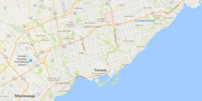 Bản đồ của đậu Phộng quận Toronto
